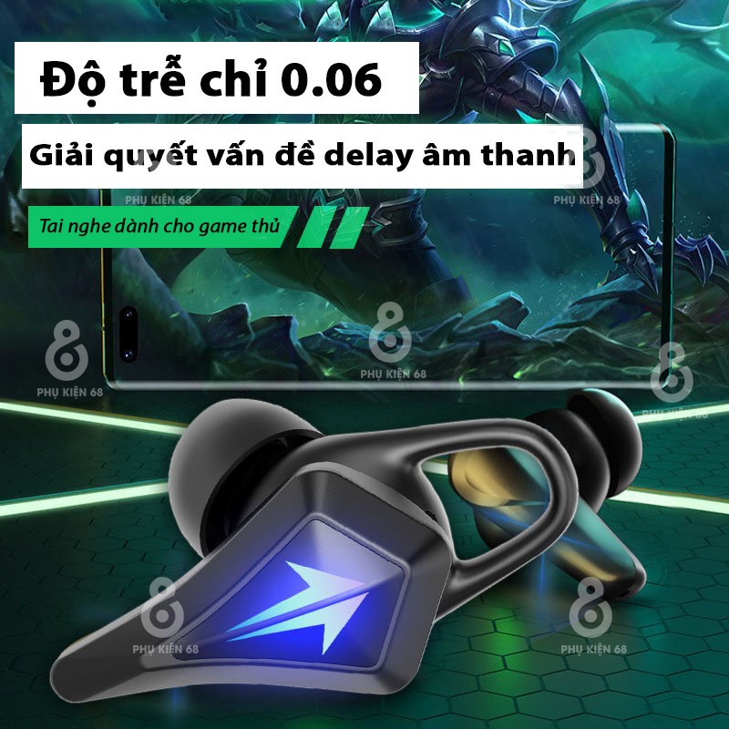 Tai nghe bluetooth không dây mới tai nghe chơi game K9 K92 tai nghe chơi game di động hai tai có độ trễ thấp