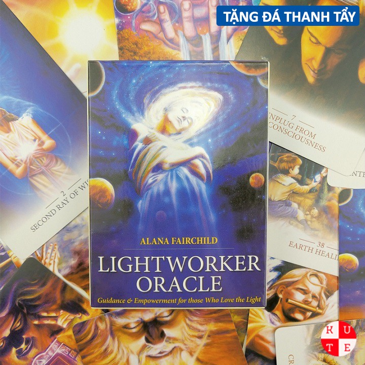 Bộ Bài Oracle Light Worker 44 Lá Bài Tặng File Tiếng Anh Và Đá Thanh Tẩy E42