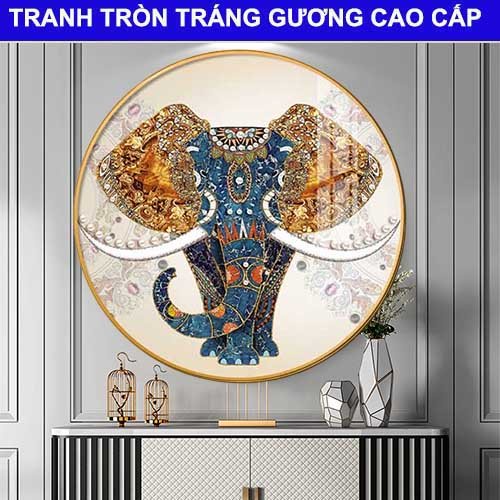 Tranh phong thuỷ 3D tròn con huơu mang lại tài lộc tao nét sang trọng cho căn phòng giá tại xưởng có quà tặng đi kèm