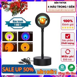 Đèn Hoàng Hôn, Đèn Chụp Ảnh Sống Ảo Tiktok, Chiếu Cầu Vồng, Hoàn Hôn 7 Màu, Hàng Hotrend Tiktok 2021, Bảo Hành 6 Tháng