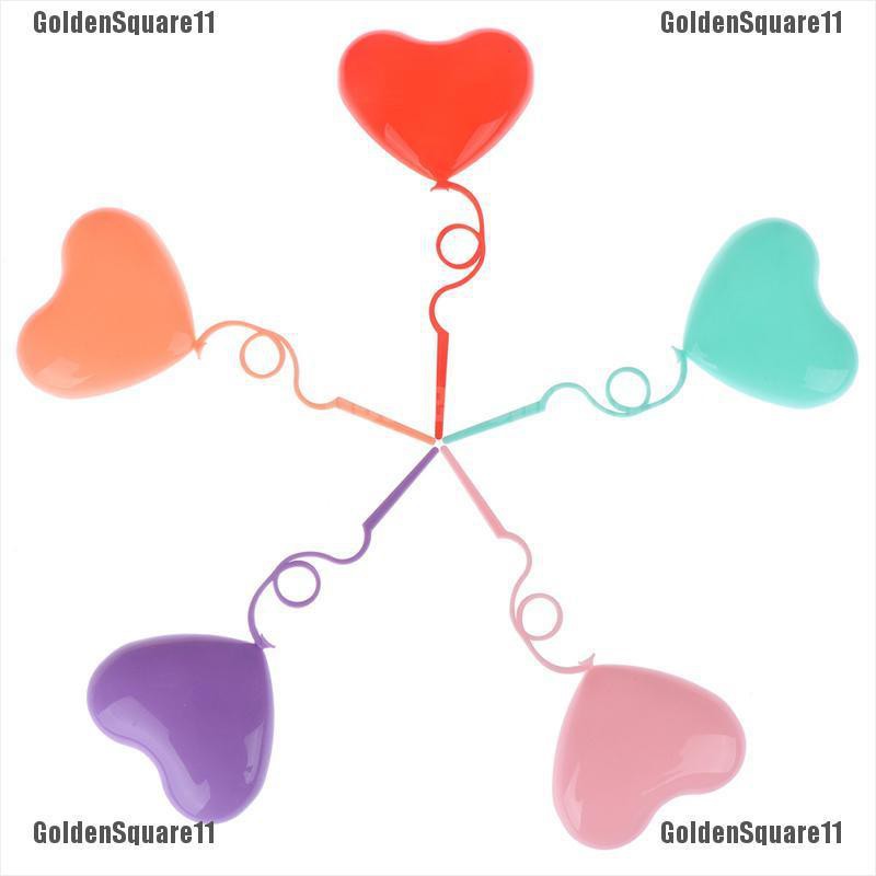 Set 4 Que TắM HìNh TráI Tim ĐíNh Bong BóNg Dễ Thương Trang Trí BáNh