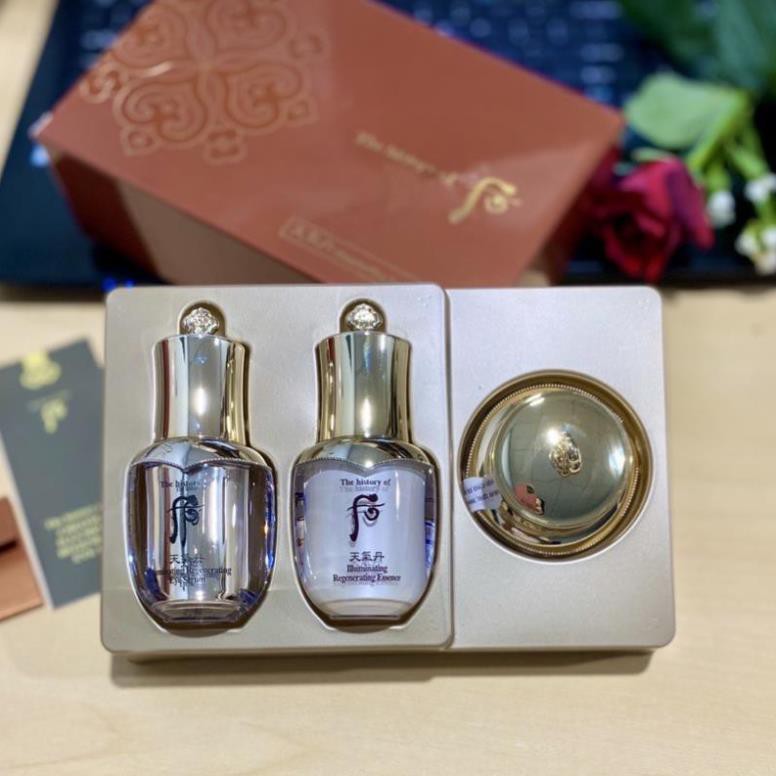 Bộ kit tái sinh làm sáng da Whoo Cheongidan Illuminating 3 sản phẩm date 2024