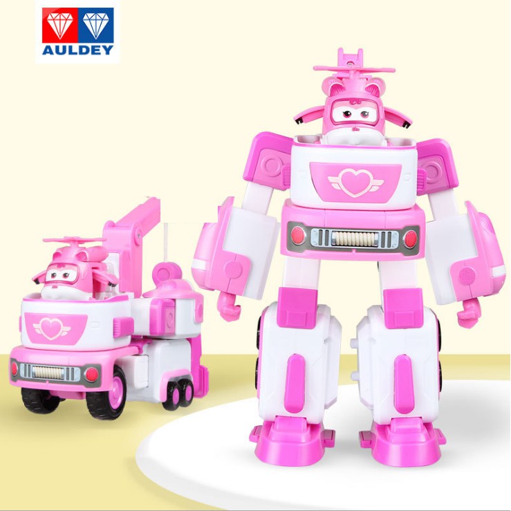 Super Wings Robot Biến Hình Kết Hợp Xe Cứu Hộ Nhỏ mô hình Dizzy Lốc Xoáy (mô hình cỡ lớn)