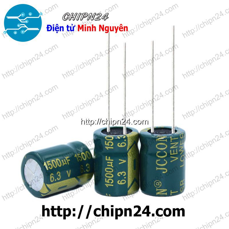 [5 CON] Tụ hóa 1,500uF 6.3V (10x13mm) (1500uF 6.3V)