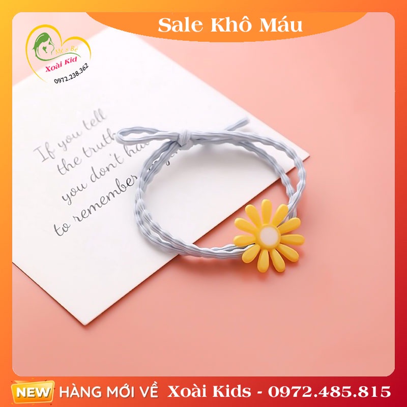Y.Dây Buộc Tóc, Cột Tóc Hình Hoa Cúc Sang Xịn Mịn