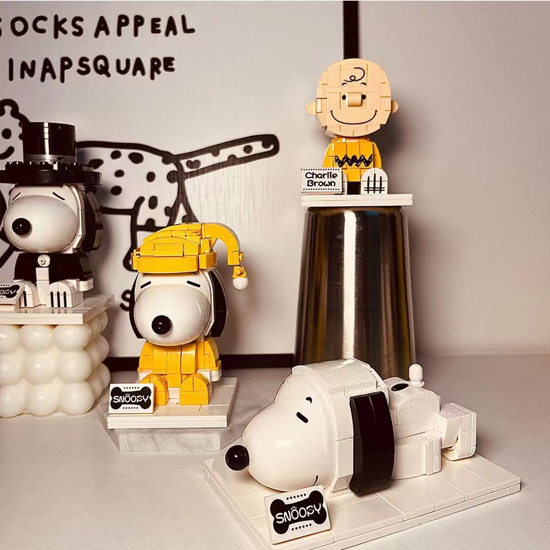 Đồ Chơi Lắp Ráp Mô Hình Chú Chó Snoopy Mini Sáng Tạo