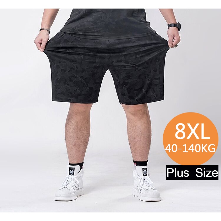 Plus Size!!!! Quần Short Thể Thao Dáng Rộng Thoáng Khí Có Size Lớn Dành Cho Nam 40-140KG