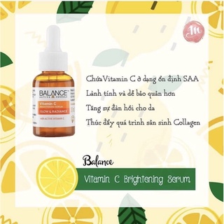 Serum sáng da, mờ thâm Balance Active Formula Vitamin C 30ml