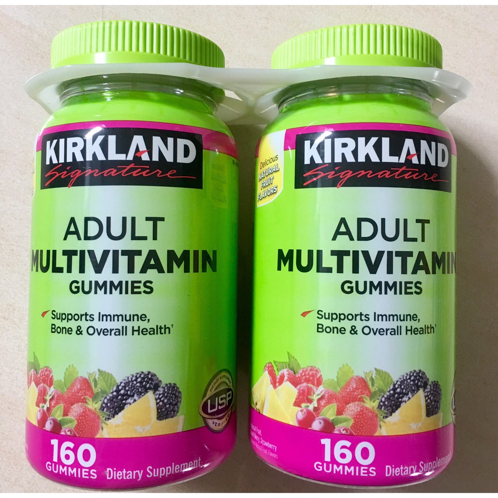 (Date 2023) Kẹo dẻo Kirkland Signature Adult Multivitamin Gummies 160 viên của Mỹ