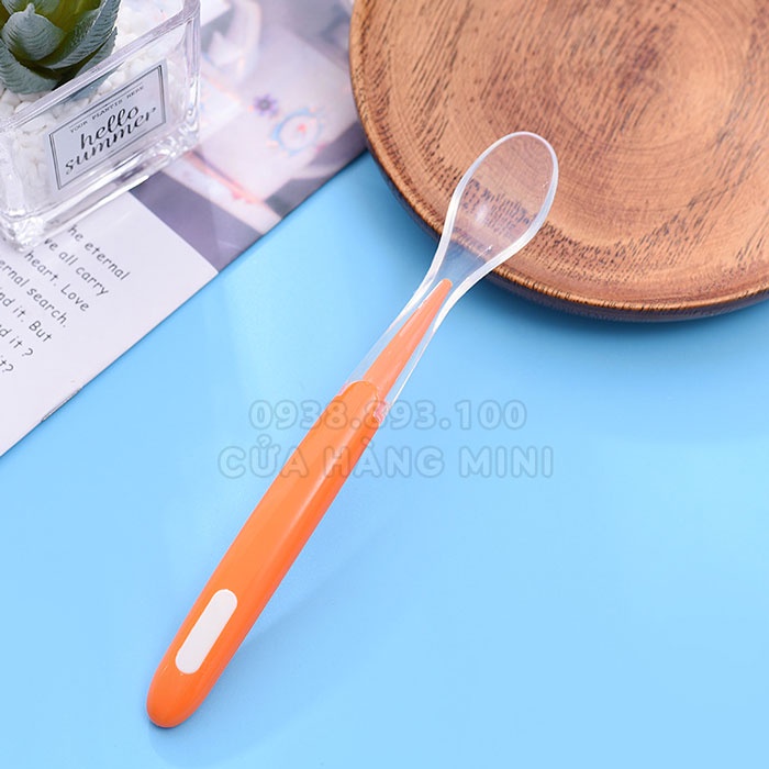 Muỗng Ăn Dặm Silicone Siêu Mềm Xierbao Cho Bé