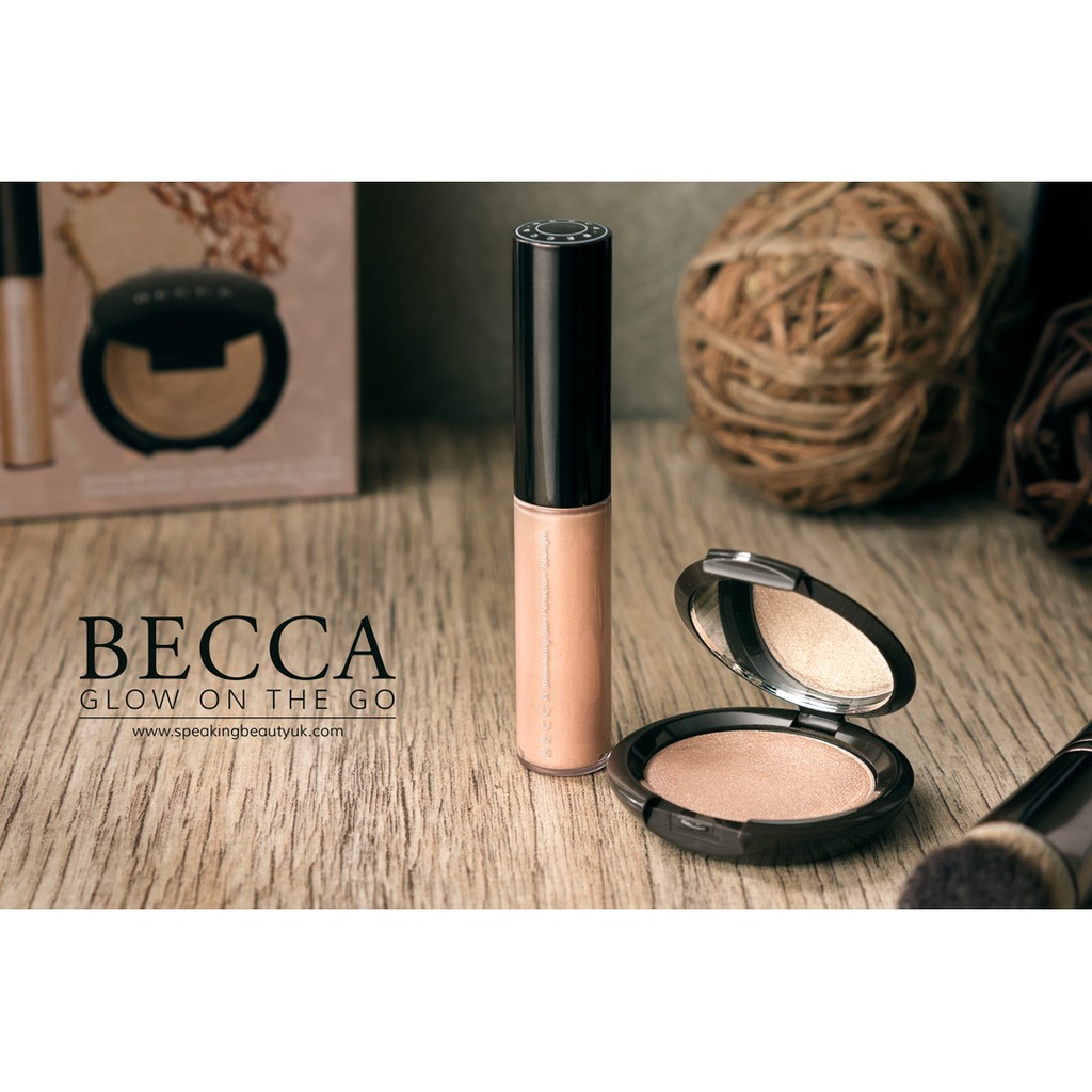 Set mini phấn bắt sáng Becca Glow on the Go màu Opal