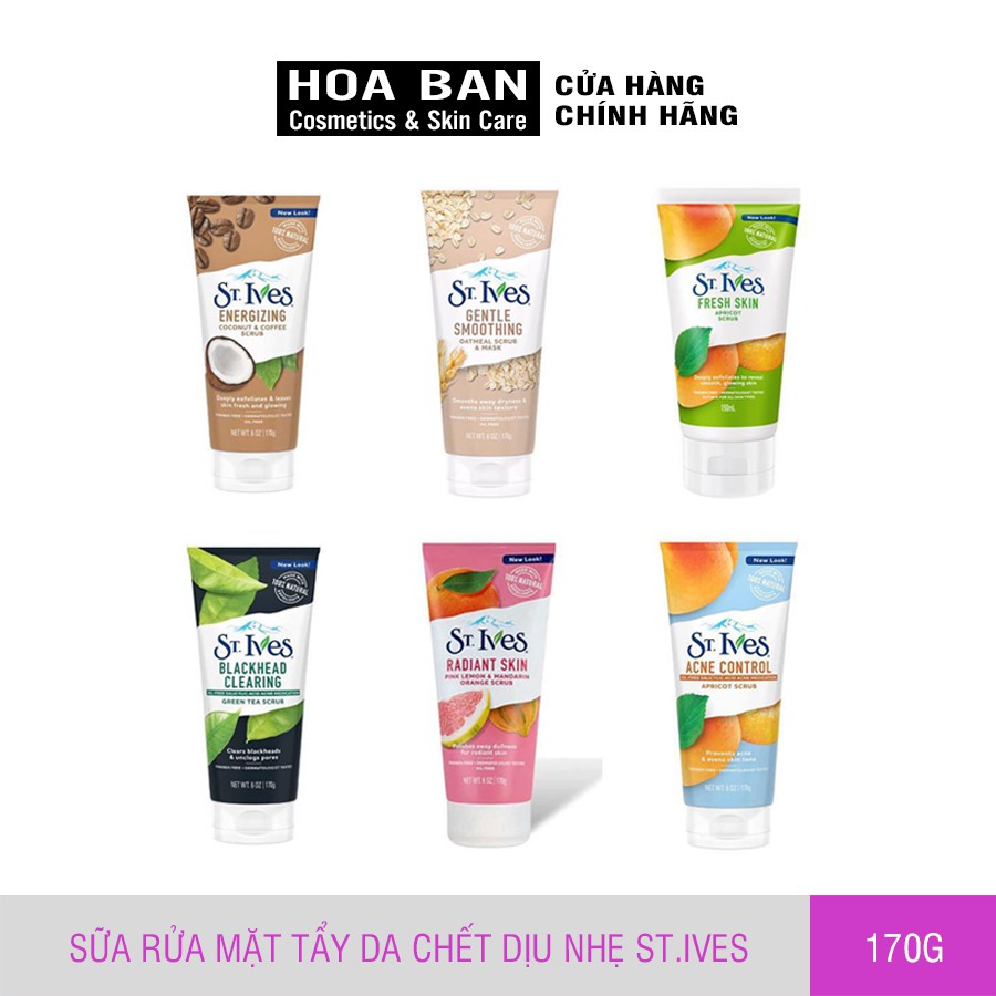 Sữa rửa mặt tẩy tế bào da chết St.Ives 170g