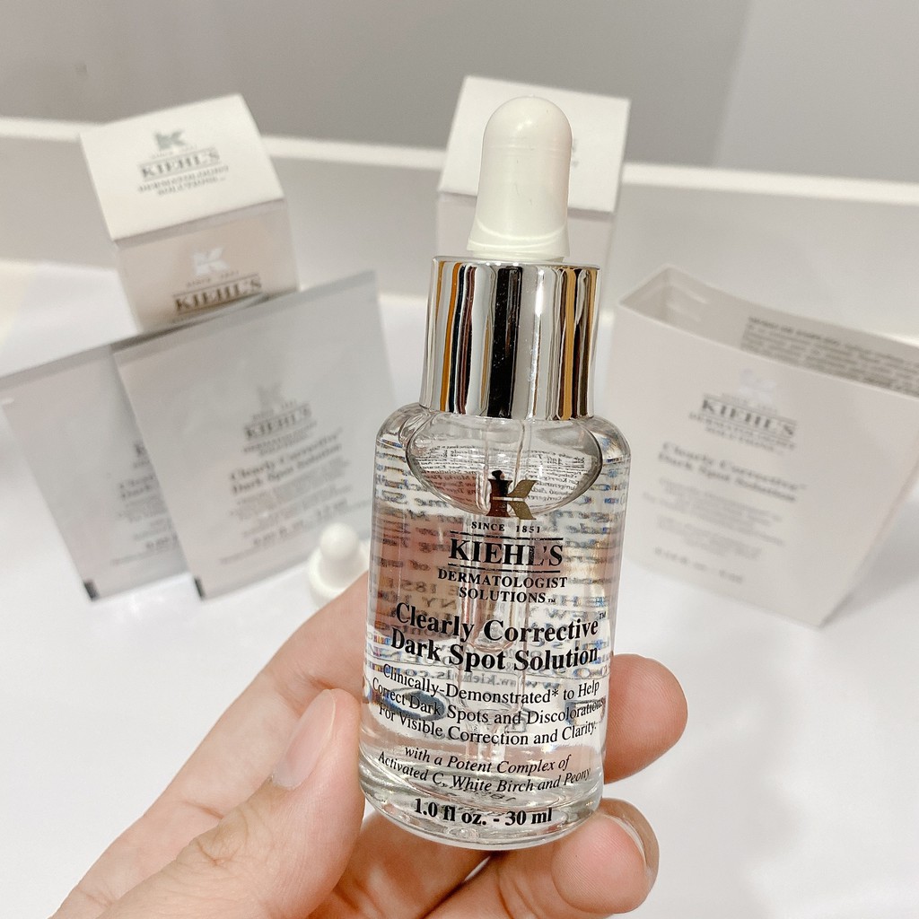 [ Fullsize 15ml_30ml_50ml ] Tinh Chất Serum Trắng Da Kiehls Clearly Corrective Dark Spot Solution