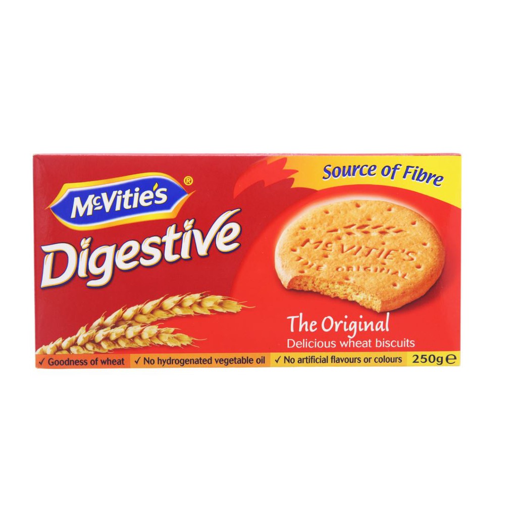 Bánh Quy Lúa Mì Nguyên Cám Truyền Thống Mcvitie's Digestive Orginal (250g)