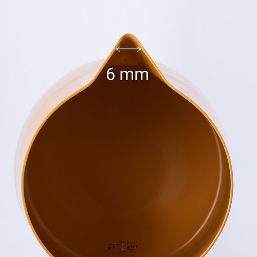 Volcano Ca inox 304 đánh sữa mũi nhọn 600ml