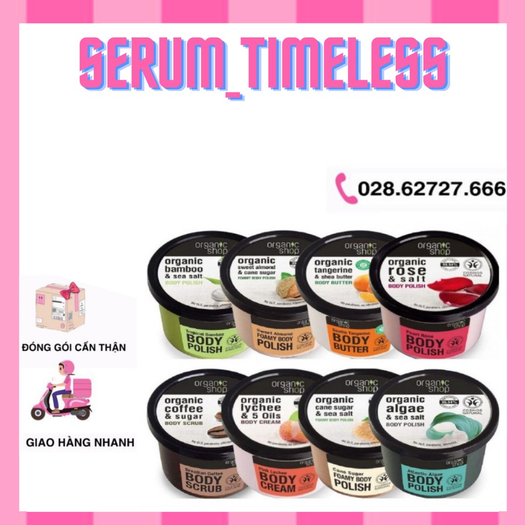 [Đủ Mùi] Tẩy Tế Bào Chết Toàn Thân Organic Shop Body Scrub (250ml) | BigBuy360 - bigbuy360.vn
