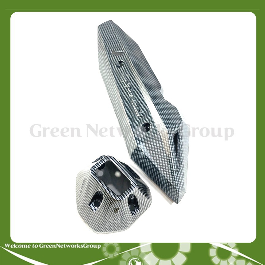 Ốp che pô + chụp đít pô Carbon Vario Greennetworks