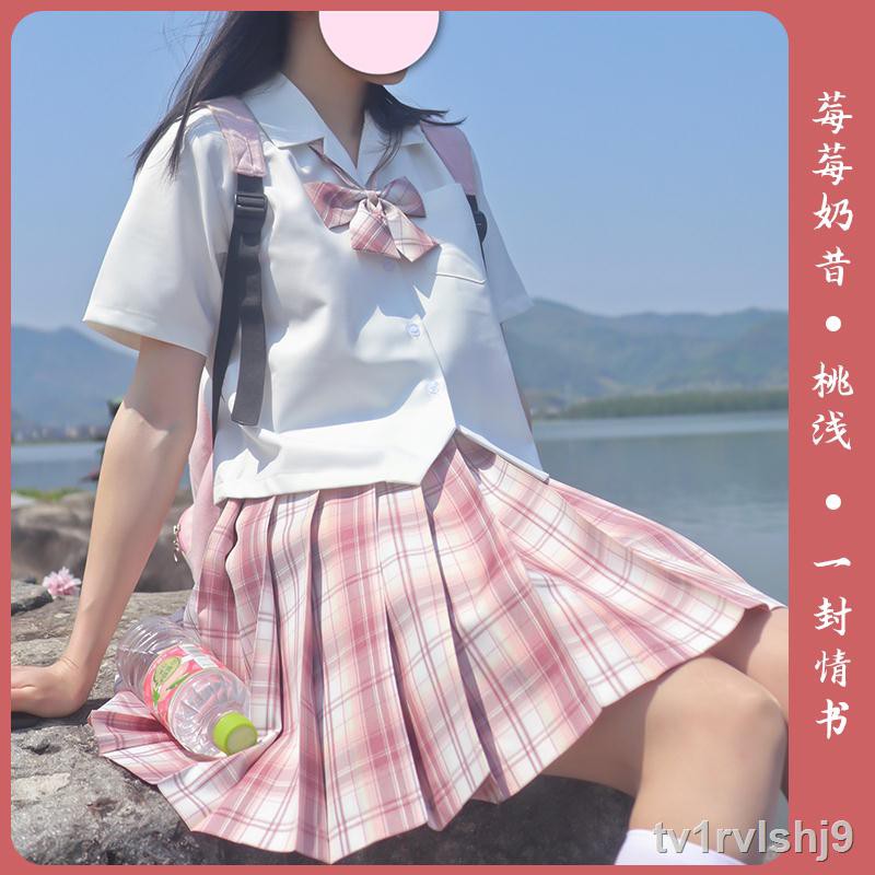 ◙┋Nayuki Original Spot Chính hãng JK Uniform Plaid Váy xếp ly ngọt ngào Phong cách nữ sinh đại học Nhật Bản ngắn p