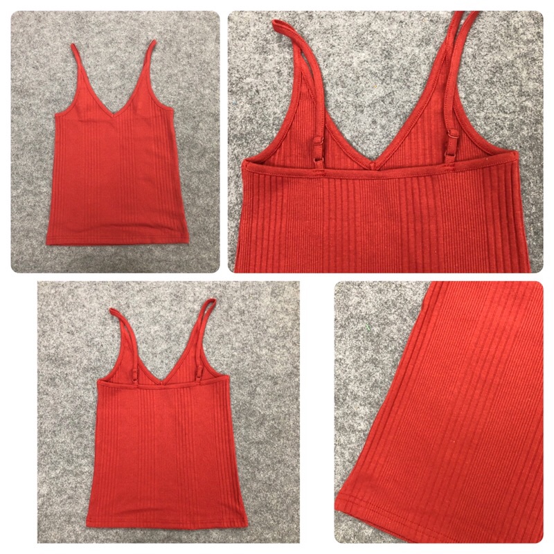 Áo hai dây cotton co giãn dây áo điều chỉnh hàng xuất xịn