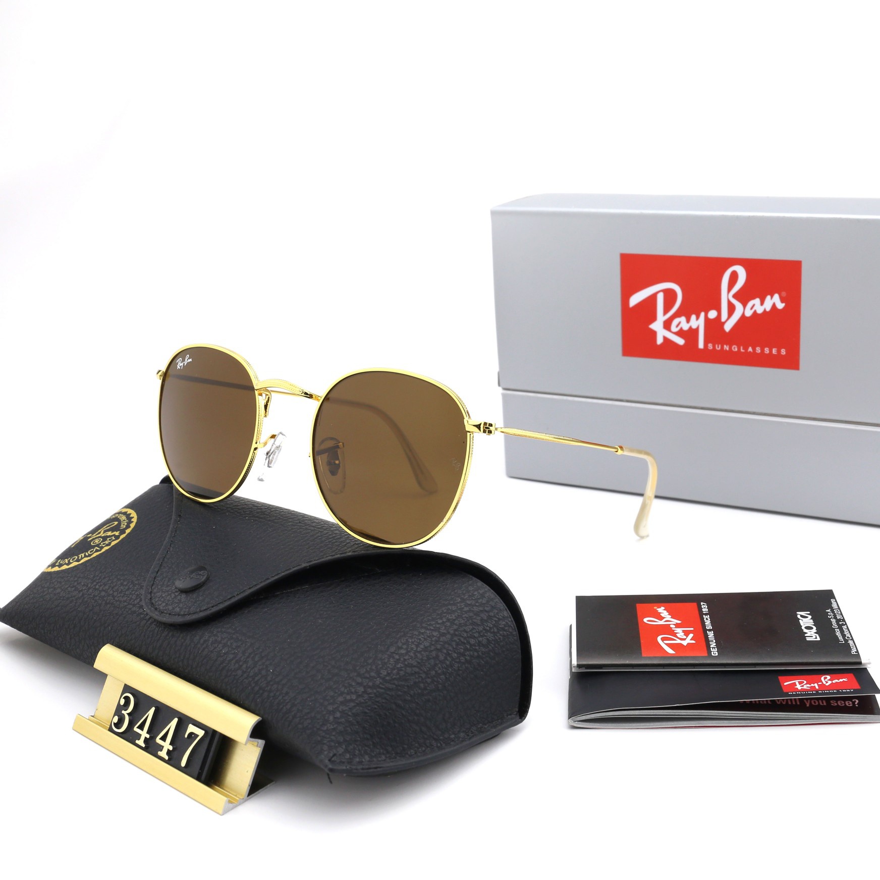 Aviator Ray-Ban_ chính hãng Kính râm 2021 Thời trang Hàn Quốc mới Kính râm nam nữ một mảnh Cặp đôi hợp thời trang Du lịch ngoài trời Kính râm lái xes