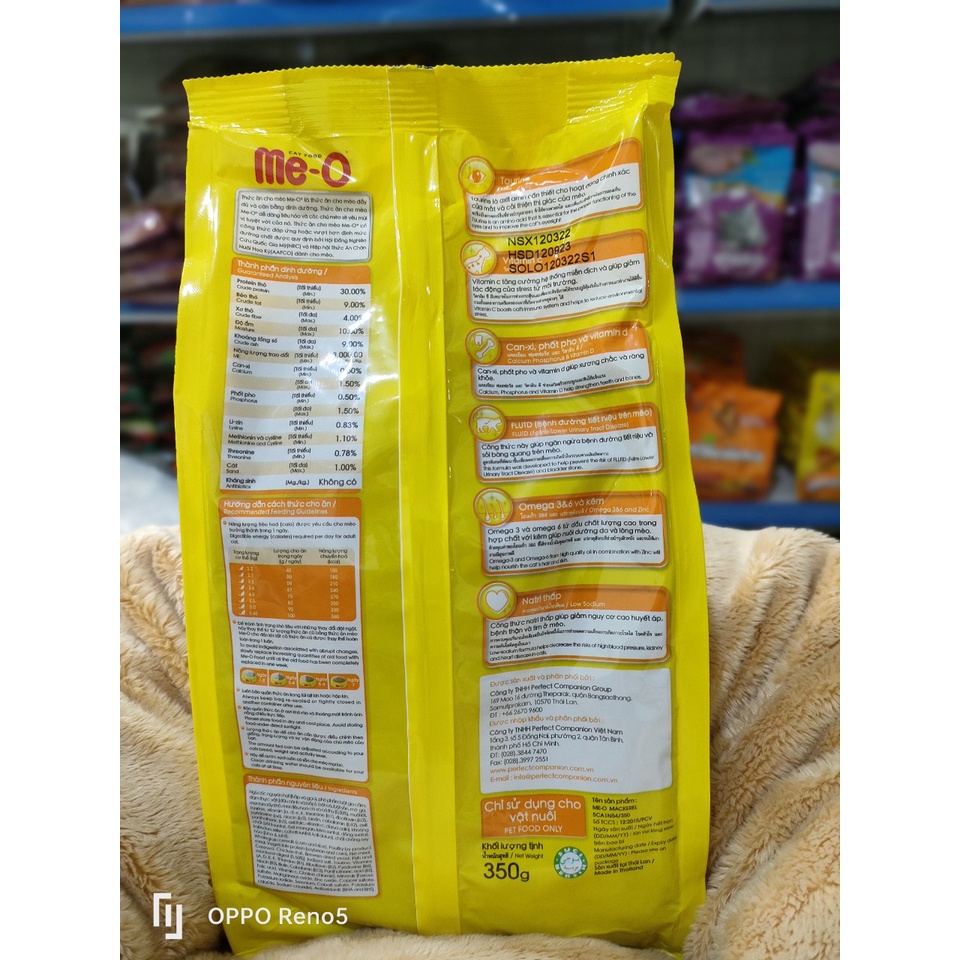 THỨC ĂN CHO MÈO ME-O 350G