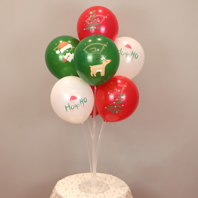 Bong Bóng Cao Su Latex 12 Inch Hình Ông Già Noel / Tuần Lộc / Cây Thông Giáng Sinh Trang Trí