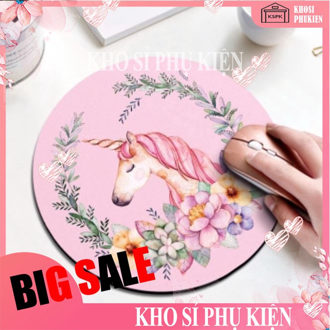 Tấm lót chuột tròn / vuông - mouse pad siêu cute