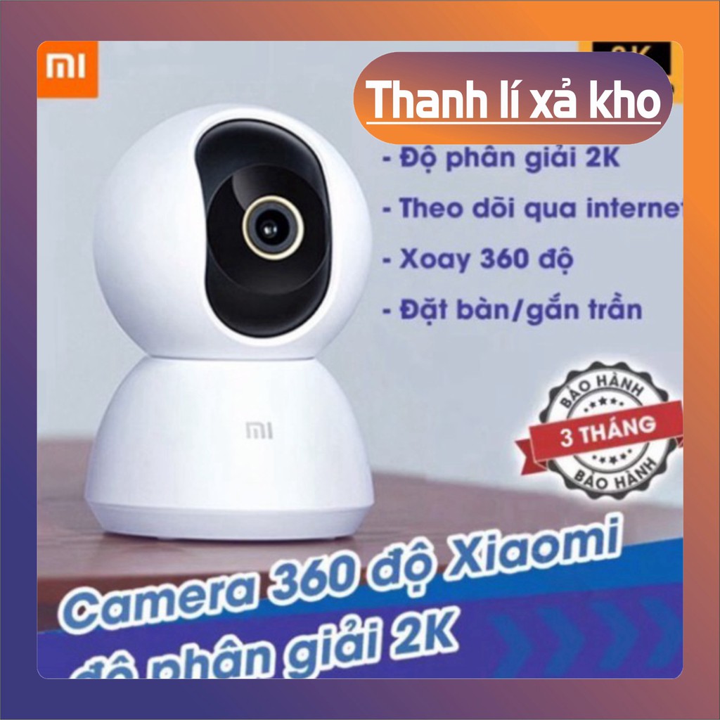 THANH LÝ XẢ KHO Camera ip xoay 360 độ Xiaomi Mijia 2k 2020 THANH LÝ XẢ KHO