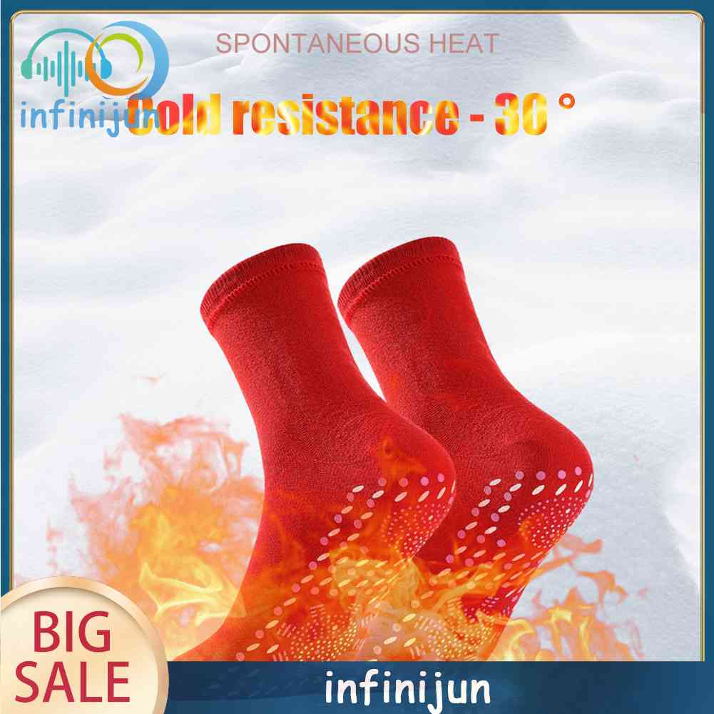 Bộ 3 Đôi Vớ Tourmaline Từ Tính Tự Sưởi Ấm Mát Xa Chân