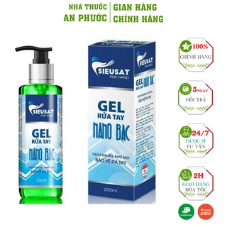 Gel rữa tay khô SIEUSAT Nano bạc  ⚡ CAM KẾT CHẤT LƯỢNG  ⚡ Giữ ẩm cho da, giúp da mềm mịn, chăm sóc da tay hiệu quả 500ml