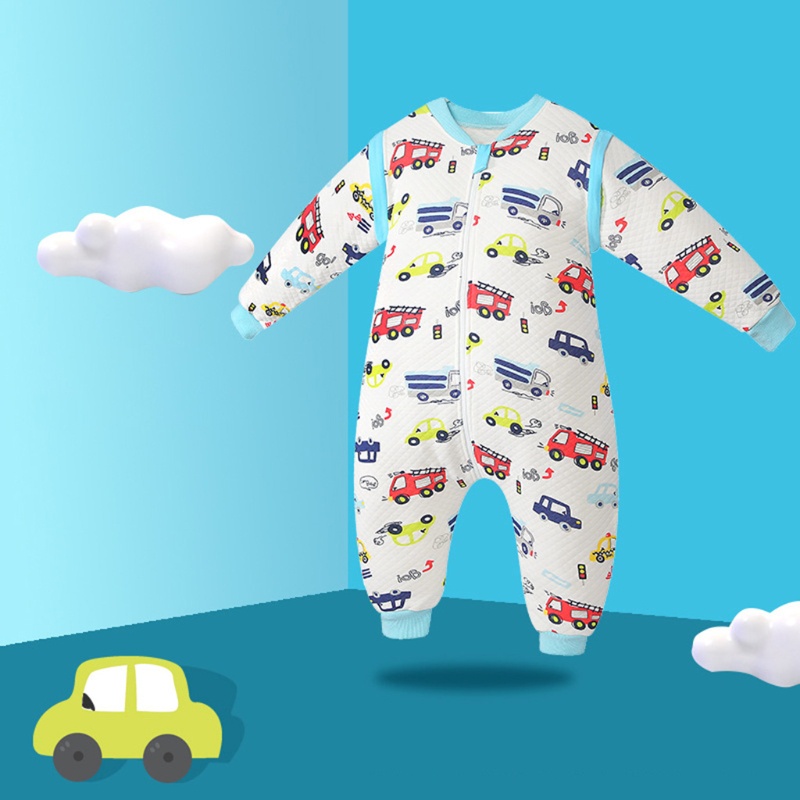 Túi Ngủ Cotton 3 Lớp Tay Dài Dành Cho Bé