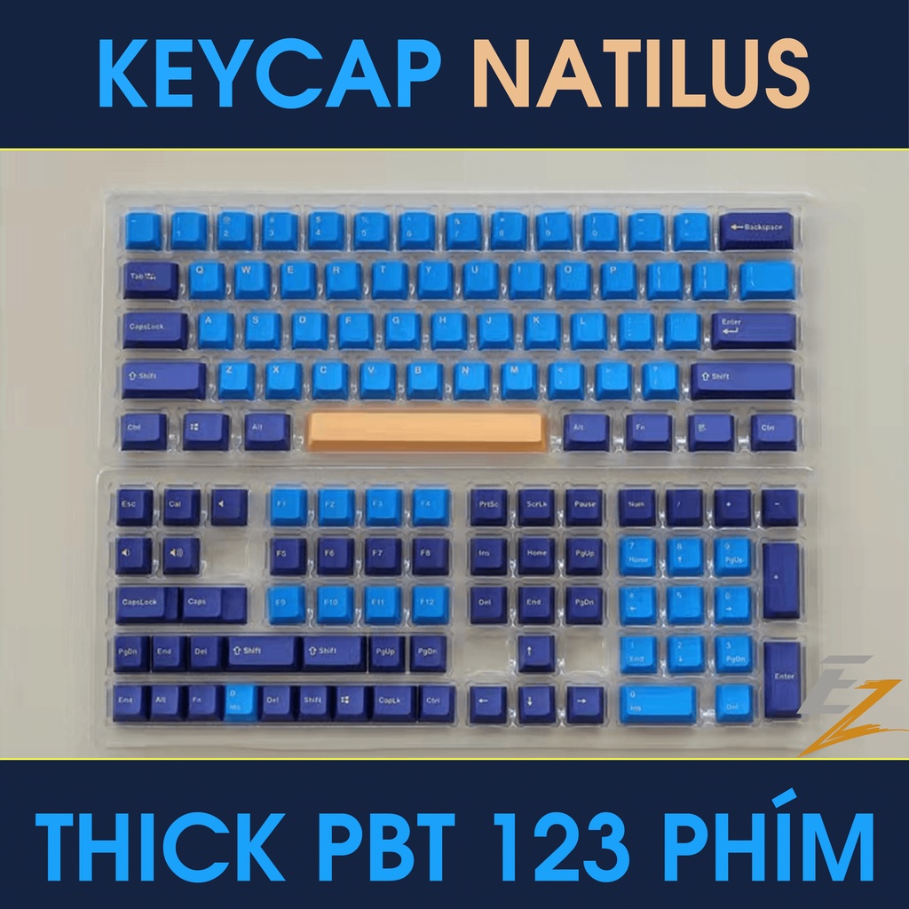 Keycap Cho Bàn Phím Cơ Nautilus OEM Profile 123 Phím | Ezpc