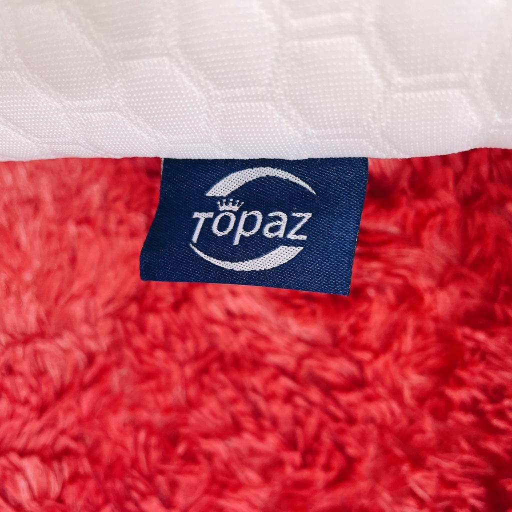 Gối cao su non người lớn cao cấp chính hãng TOPAZ có lỗ thông hơi thoáng khí nâng đỡ đốt sống cổ chống đau mỏi vai gáy