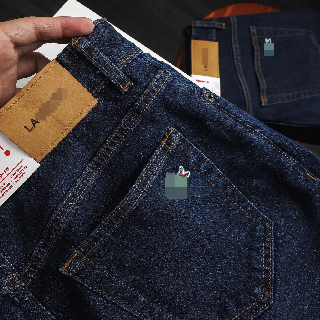 Quần Jean Nam LCST giặt chân xanh (Form Slimfit.chất vải co dãn,ống 15-18cm,Hàng VNXK)-210424 | BigBuy360 - bigbuy360.vn
