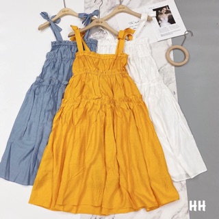 Váy 2 dây đũi lụa maxi
