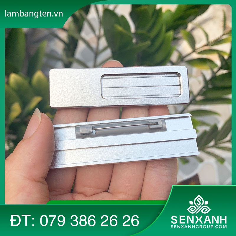 Combo 10 cái phôi làm bảng tên nhân viên, Phôi sản xuất thẻ tên nhân viên. Kích thước 2.2x7 cm