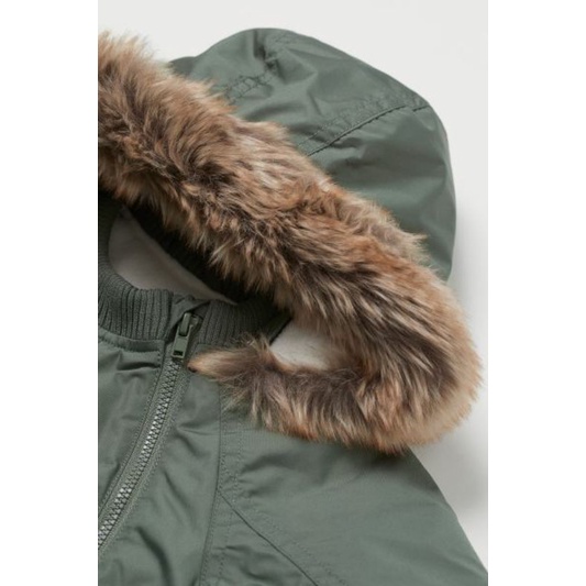 Áo parka lót lông siêu ấm cho bé H.M A.uth size 9/12m đến 3/4y