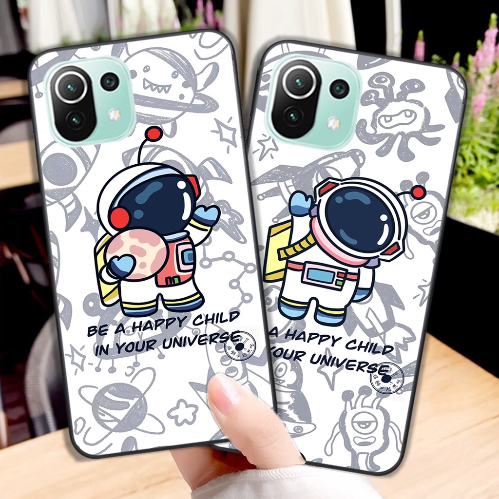 Ốp lưng Xiaomi Mi 11 5G - Mi 11 Lite 5G - Mi 11 Lite 5G NE -  Mi 11T 5G - Mi 11T Pro 5G mẫu phi hành gia vũ trụ siêu dễ