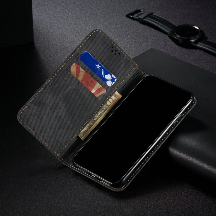 Bao da điện thoại dạng ví có ngăn đựng thẻ sang trọng cho OPPO A31 A91 2020 A12 A12e