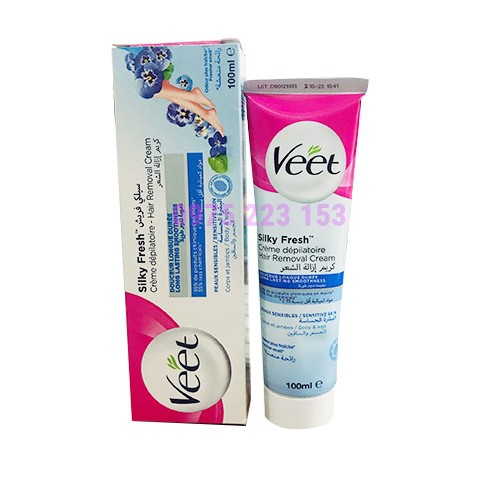 Kem tẩy lông Veet Silky Fresh Hair Removal Cream Sensitive Skin 100ml