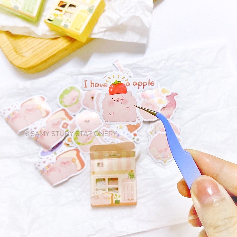 HỘP 45 STICKER NGÔI NHÀ DỄ THƯƠNG SIÊU XINH TRANG TRÍ SỔ TAY BULLET JOURNAL TAKE NOTE