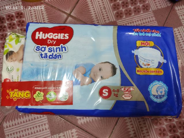 Tã dán Huggies S56 tặng 10