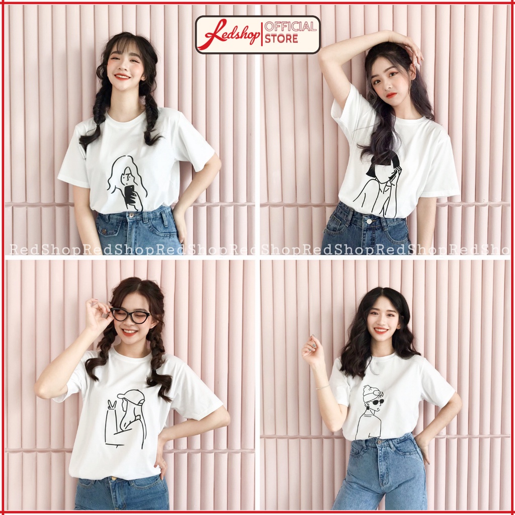 Áo thun Nữ đi chơi đi học thời trang Hàn Quốc Red Shop