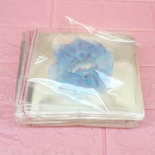 500g Túi Opp dán mép 13x13cm (+ 4cm) - Túi nilon băng keo dán miệng