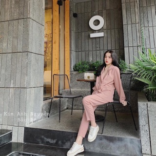 Set vest hồng
