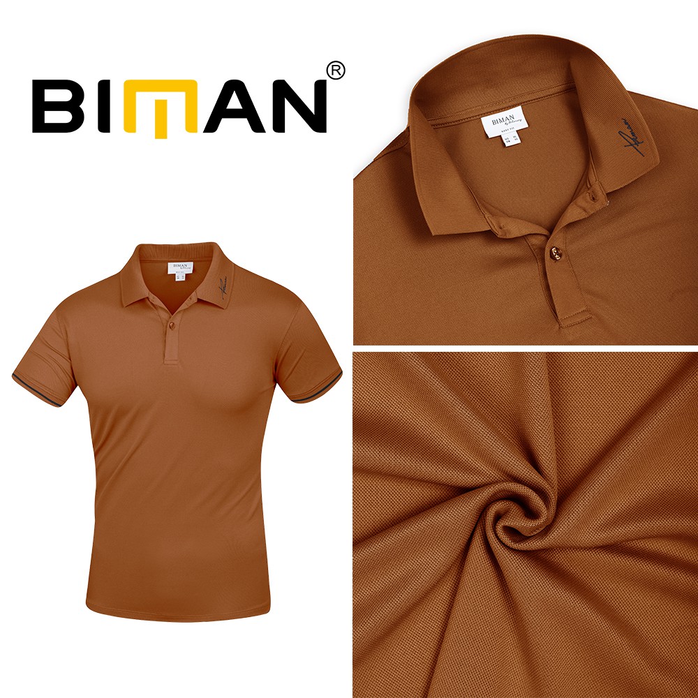 Áo polo nam cổ bẻ Biman by Biluxury thêu cổ lịch lãm vải siêu nhẹ thoáng mát không bai gião 5APCT012 | BigBuy360 - bigbuy360.vn