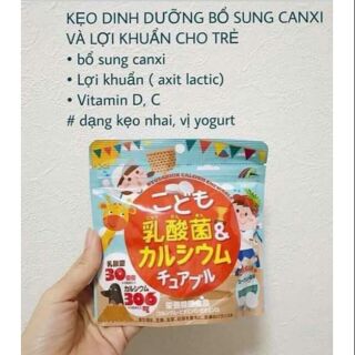 Kẹo canxi cho bé