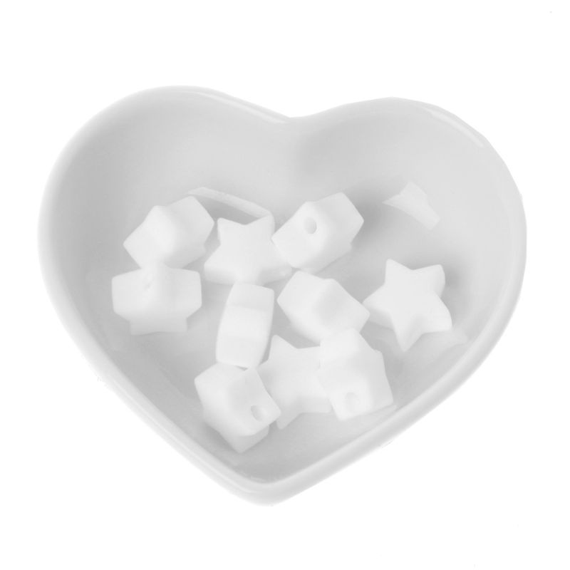 Hạt Silicon 15mm Hình Ngôi Sao Mềm Mại Đồ Chơi Gặm Nướu Cho Bé