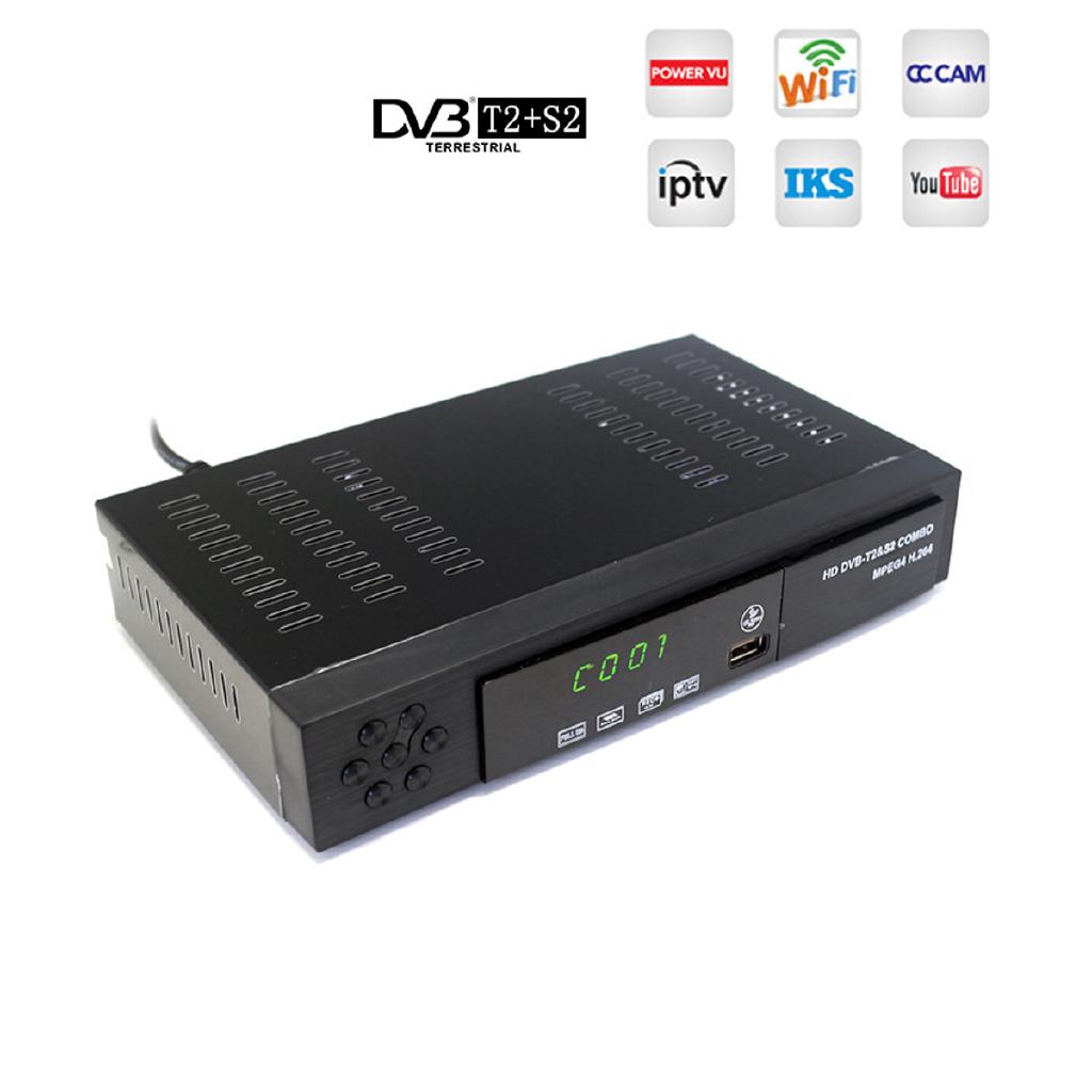 Đầu thu sóng TV DVB S2 T2 DVB-S2 DVB-T2 cổng USB 2.0