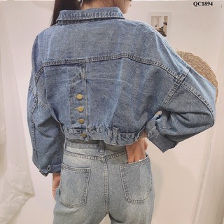áo khoác jean nữ dáng ngắn